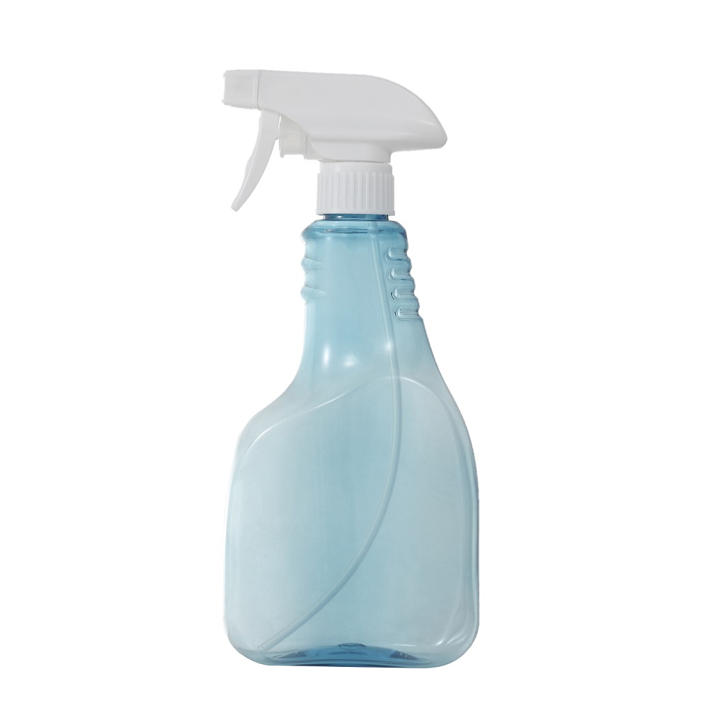 16 oz / 500 ml Clear Plastic Industry Trigger Spray Bottle with White