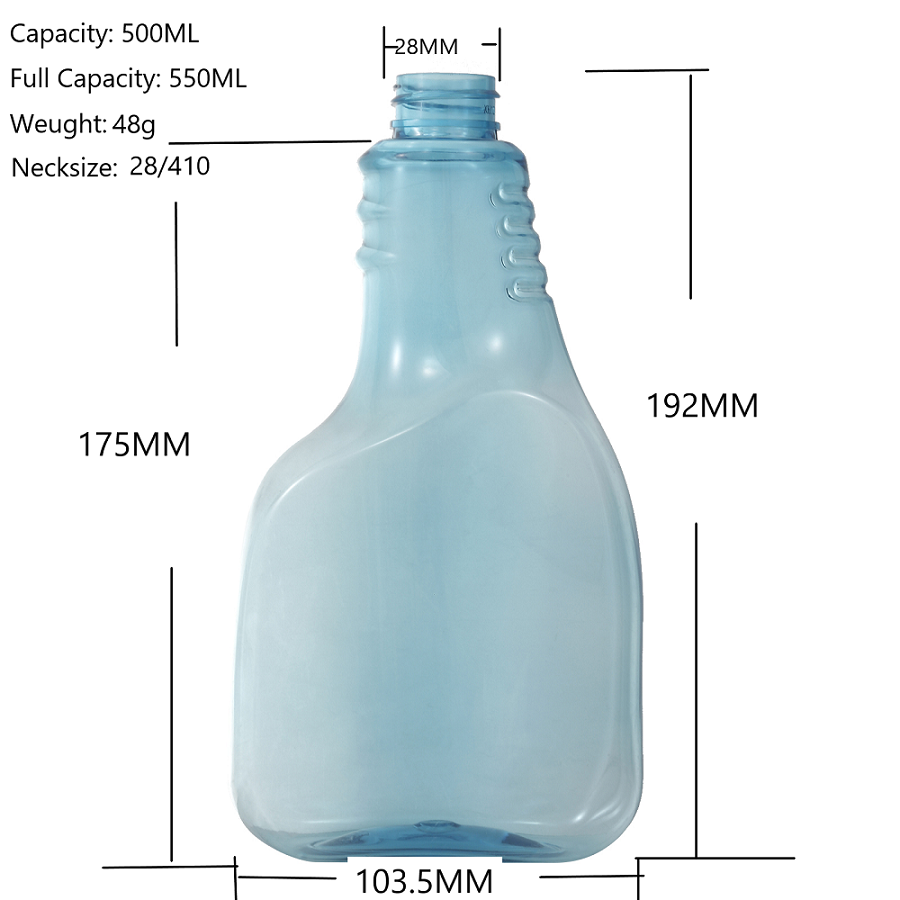 16oz empty plastic trigger sprayer bottle containers
