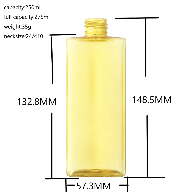 500ml rectangular plastic bottle