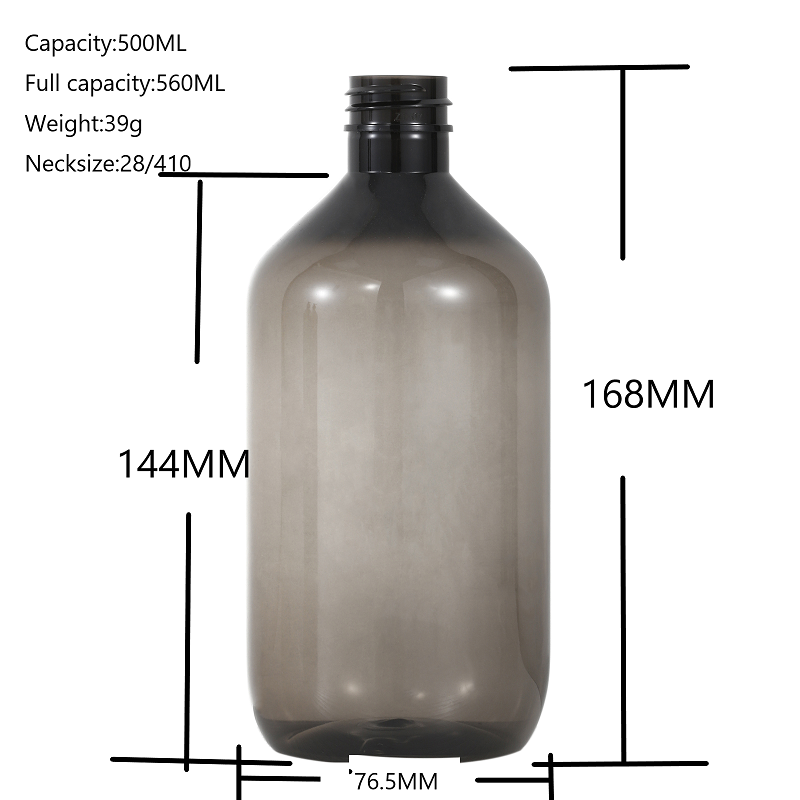 500ml plastic pet bottle