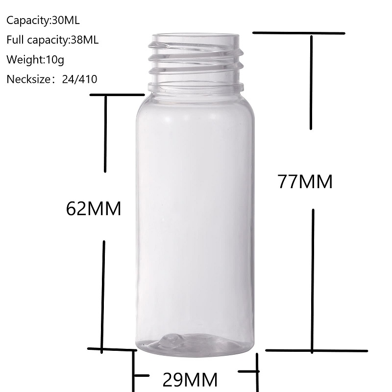 30ml clear bottle
