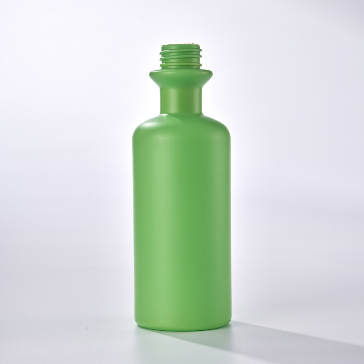 Green shampoo bottles