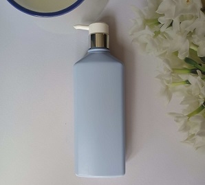 Blue PE Plastic 500ml Skincare Lotion Baby Shower Gel Shampoo Pump Bottle