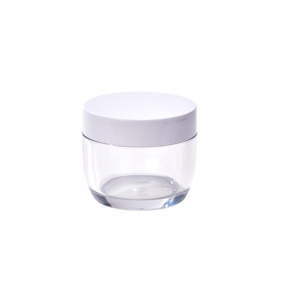 acrylic cream jar